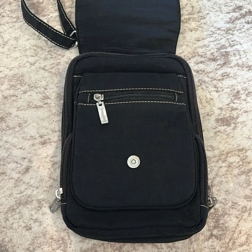 Baggallini Black Crossbody Bag with Adjustable Strap